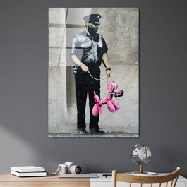 Wallity UV-506 Cuadro decorativo de Banksy 45 x 65 cm